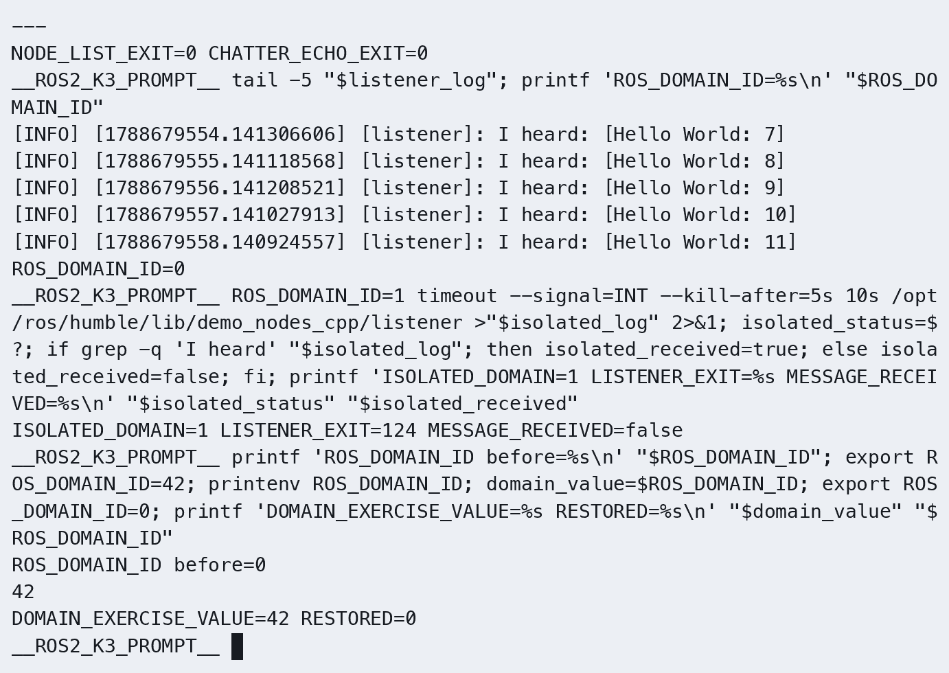 K3 ROS_DOMAIN_ID 修改为 42 并恢复课程域